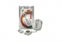 Ratón 3free 3F-MSM201/WP USB tipo A 800 DPI Blanco cable retráctil
