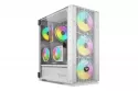 Caja PC Savio Raptor X1 ARGB Vidrio Templado Blanco Midi Tower