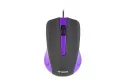 Ratón Yenkee YMS 1015PE Cable USB 1000 DPI Negro/Violeta Ergonomía