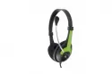 Auriculares Esperanza EH158G con cable alámbricos para música, cable 2 m, negro y verde