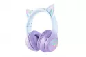 Auriculares ONIKUMA B90 inalámbricos Bluetooth 5.0 Gaming con iluminación RGB Azul/Púrpura