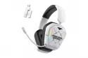 Auriculares Onikuma GT883 inalámbricos Bluetooth y cable Over Ear para gaming blancos