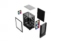 Carcasa VIDA SPIRE ATX Black Gaming Case Escritorio Negro ATX micro ATX ITX