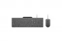 Teclado Lenovo GX31R09794 alámbrico USB completo con ratón gris y resistente a líquidos