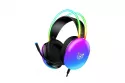 Auriculares ONIKUMA X25 con cable USB y 3.5mm, gaming, micrófono y luces LED negros