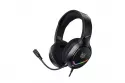 Auriculares ONIKUMA X31 con cable USB y jack 3.5 mm para gaming, RGB, micrófono flexible gris
