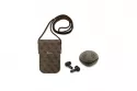 Auriculares Guess TWS inalámbricos Bluetooth con bolso de polipiel marrón y logo 4G