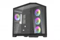 Caja PC Darkflash FT418 PRO + 7 ventiladores ARGB Negro