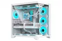 Carcasa PC Hiditec H3 PRO Midi Tower ATX Vidrio Templado Blanco Transparente