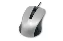 Ratón MCL SS-212U Ambidextro USB 1200 DPI Negro Plata con cable