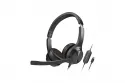 Auriculares Creative Chat USB con cable USB-C, cancelación de ruido, micrófono y uso oficina, negro