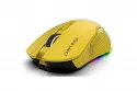 Ratón Inca IMG-328MX Óptico RF Wireless Bluetooth USB-C 12800 DPI Amarillo 7 Botones