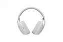 Auriculares Logitech Zone Vibe Wireless MS inalámbricos Bluetooth para llamadas y música blancos