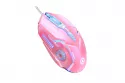 Kinsi G5 Ratón Óptico Gaming RGB 3200DPI 6 Teclas Mecánico Rosa