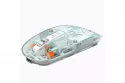 Kinsi M133 Ratón Óptico Inalámbrico 2400DPI Transparente