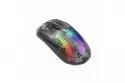 Kinsi X2 Ratón Óptico Gaming Inalámbrico RGB 2400DPI Transparente Negro