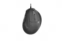 Ratón Bluestork M-W-ERGO con cable 7600 DPI negro ergonómico vertical