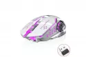 Ratón Gaming Inalámbrico RGB 2.4G Recargable 2400DPI Clic Silencioso Ergonomía
