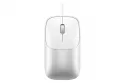Ratón Satechi Slim LX USB-C 1200 DPI Plata Blanco Ergonomía ambidiestra