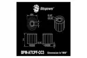 Refrigeraci&oacute;n l&iacute;quida Bitspower Artemis Adaptador G1/4 10mm negro mate