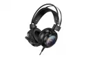 Auriculares Hoco W110 con cable Jack 3,5 mm y USB, gaming, micrófono flexible, RGB, negros