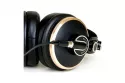 Auriculares ISK HD9999 con cable Mini Jack 3,5 mm, cerrados, cuero ecol&oacute;gico dorados