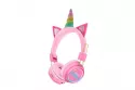 Auriculares Kids Licensing Sweet Dreams inalámbricos Bluetooth infantiles unicornio rosa con luces LED