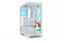 Torre PC NOX Hummer GLOCK ARGB Semitorre ATX Cristal Templado USB-C Blanca - Kawaii Edition