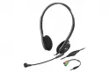 Auriculares Genius HS-200C con cable USB para oficina, micrófono y adaptador negro