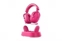 Auriculares Mchose V9 Turbo+ inal&aacute;mbricos Bluetooth 2.4 GHz gamer frambuesa