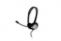 Auriculares MCL CSQ-M/USB con cable USB para oficina y centro de llamadas negro plata
