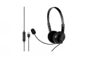 Auriculares Mozos MTX1091ECO con cable USB para llamadas y control en línea negro