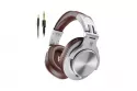 Auriculares OneOdio Fusion A71 con cable, monitorización, conector 6,35 mm y 3,5 mm, plateados