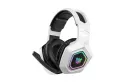 Auriculares ONIKUMA B100 inalámbricos Bluetooth 5.3 con micrófono cancelación de ruido RGB blancos