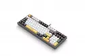Teclado Accetel PCT650C mec&aacute;nico con teclado num&eacute;rico blanco/amarillo espa&ntilde;ol