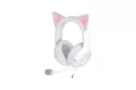 Auriculares Razer Kraken Kitty V2 con cable USB, sonido 7.1 virtual, micrófono plegable y RGB blanco