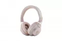 Auriculares Guess Bluetooth inalámbricos diadema con ENC y logo dorado rosa