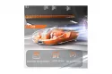 Kinsi M133 Rat&oacute;n &Oacute;ptico Inal&aacute;mbrico 2400DPI Transparente Naranja