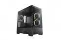 Caja PC DeepCool CG380U 3F Torre Negro Vidrio Templado RGB