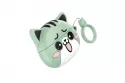Auriculares Hoco EW48 inalámbricos Bluetooth 5.3 TWS con estuche diseño de gato color verde