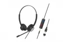 Auriculares Tellur Voice 420 con cable USB-C y jack 3,5 mm para llamadas y audio negro