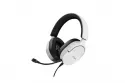 Auriculares Trust GXT 489 Fayzo con cable USB y jack 3,5 mm para gaming, micrófono extraíble, negros y blancos