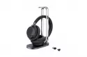 Auriculares Yealink BH76 Plus inal&aacute;mbricos Bluetooth 5.3 con Cancelaci&oacute;n H&iacute;brida de Ruido, Micr&oacute;fono Boom y Base de Carga, Negro