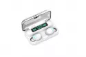 Kinsi F9-32 Auriculares Inalámbricos Bluetooth con Pantalla Digital Blancos