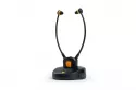 Auriculares Muse M-286 CTV inalámbricos conectividad RF para TV con base de carga negros