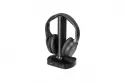 Auriculares Trevi FRS 1480 R inalámbricos y con cable Bluetooth para música negro