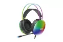 Auriculares xO GE11 con cable USB y jack 3,5 mm, micrófono y RGB, negros