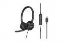 Auriculares ZOY ZHS40 con cable Mini Jack y USB, micrófono y control, negros