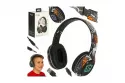 Auriculares bez marki inalámbricos Bluetooth con micrófono, RGB y batería 200 mAh negro