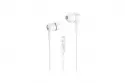 Auriculares Unico Plus con cable Jack 3.5 y micrófono integrados color blanco